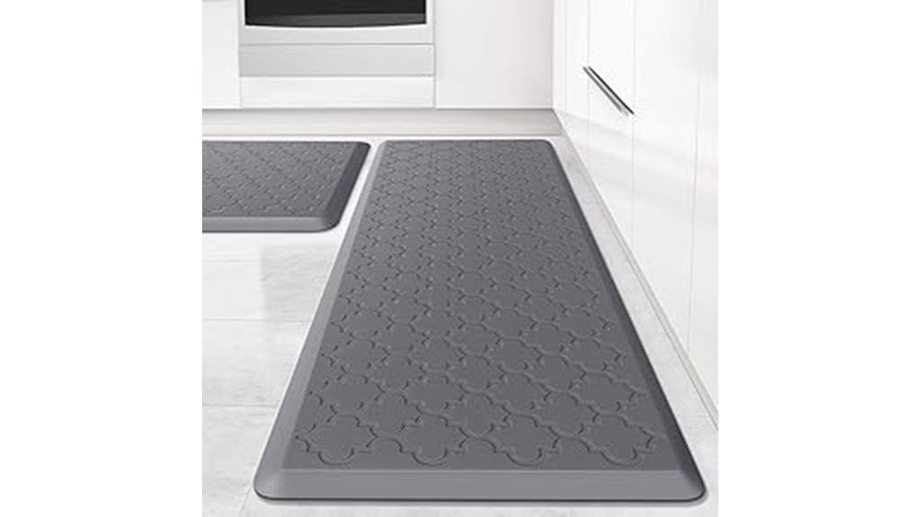 two cushioned kitchen mats
