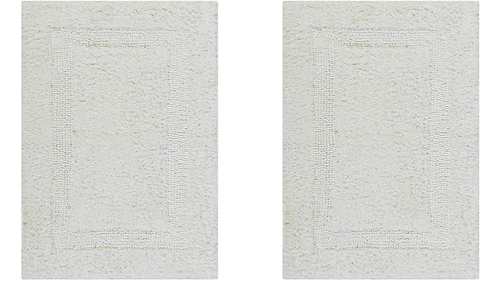 two piece cotton bath rug