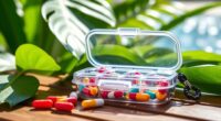 waterproof travel pill cases