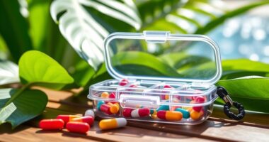 waterproof travel pill cases