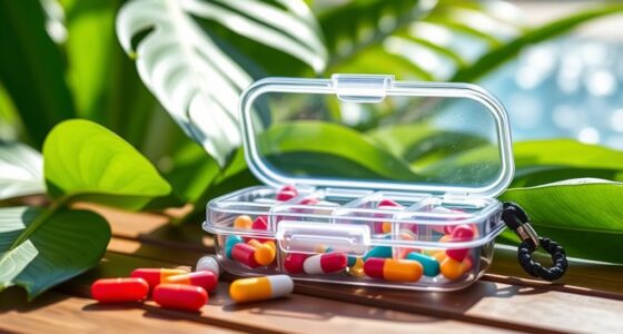 waterproof travel pill cases