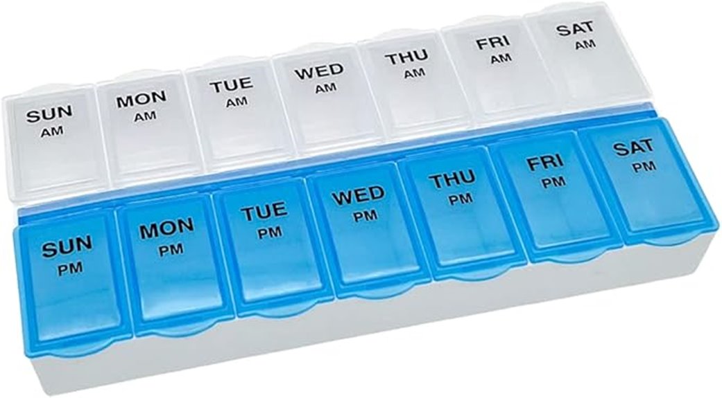 weekly large pill organizer