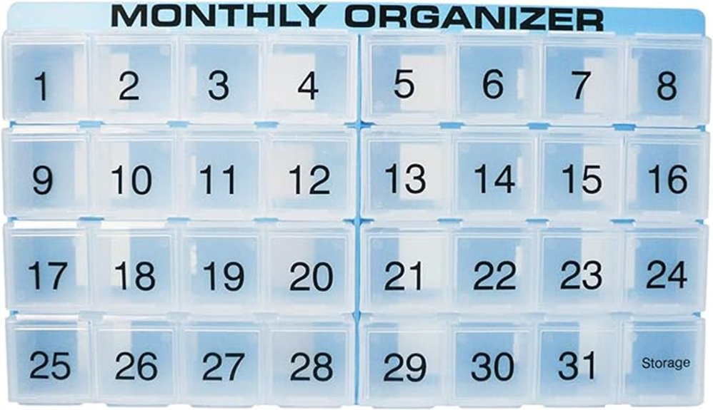weekly medication storage solution
