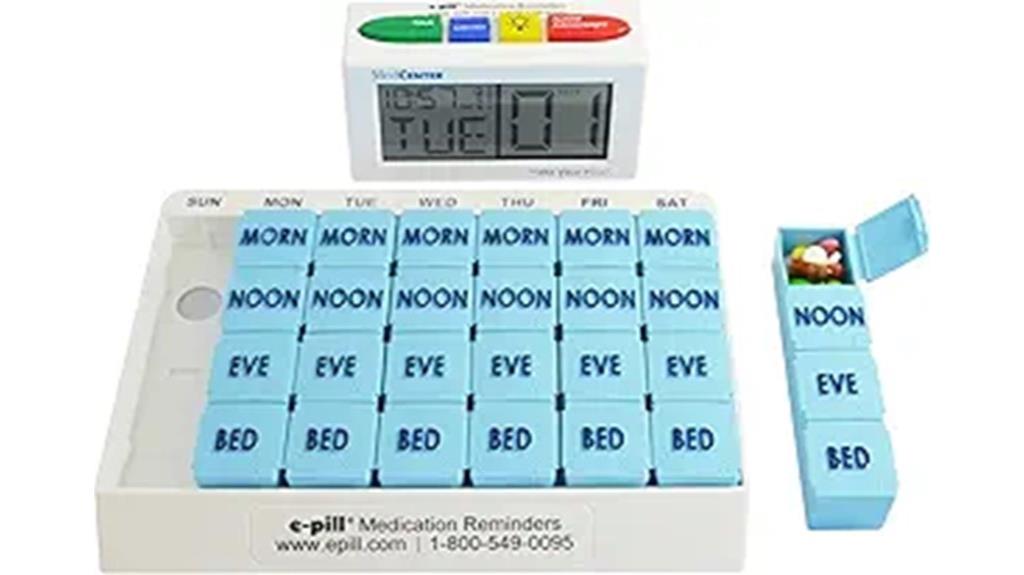 weekly pill organizer with alerts