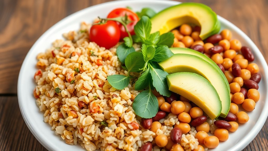 whole grains and legumes