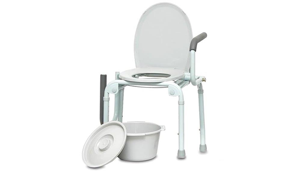 adjustable bedside commode chair