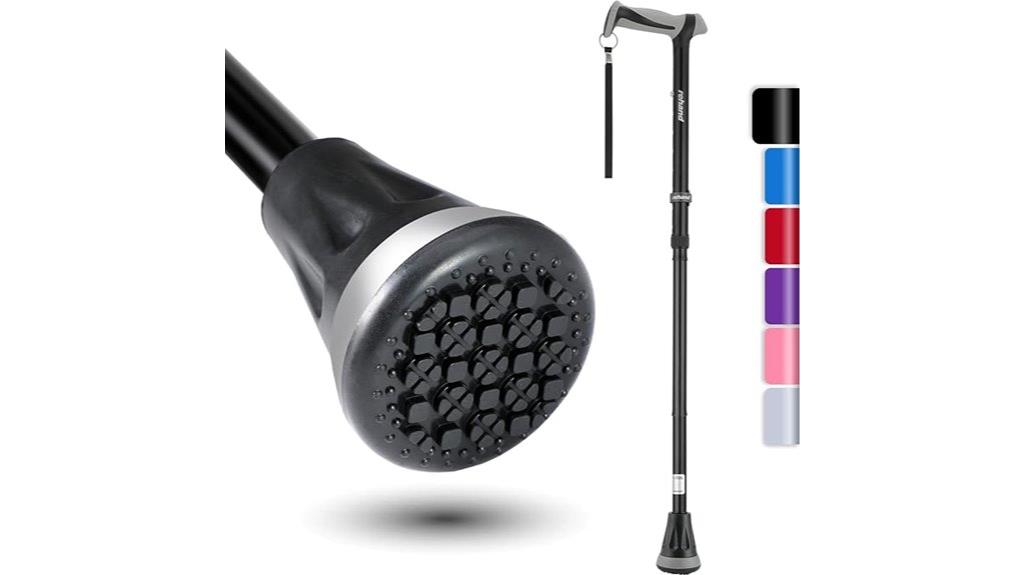 adjustable folding walking cane