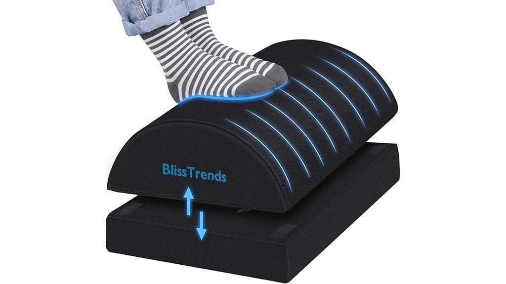 adjustable foot rest cushion