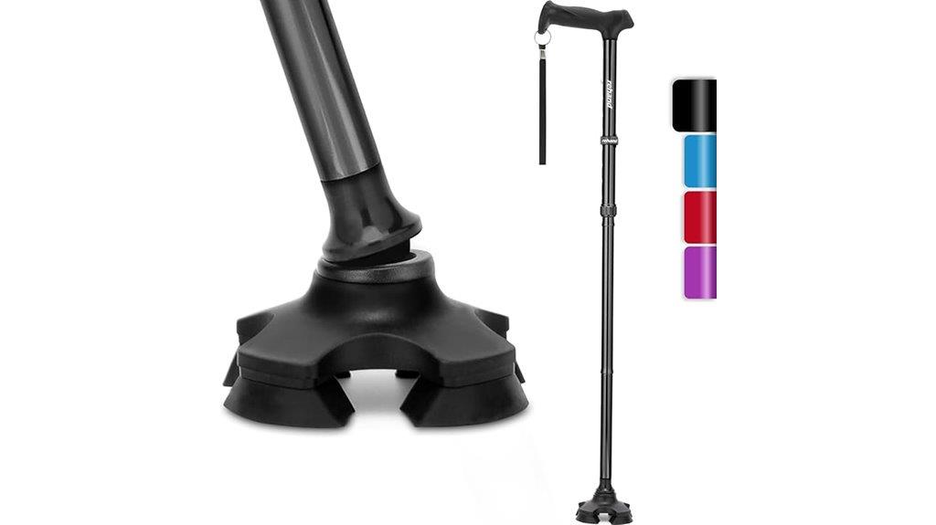 adjustable portable walking cane