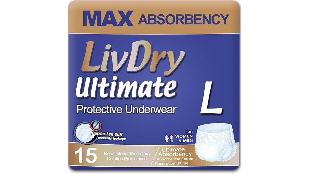 adult incontinence underwear pack