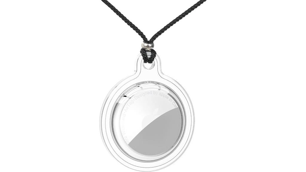 airtag waterproof silicone necklace