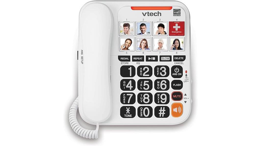 amplified corded answering system