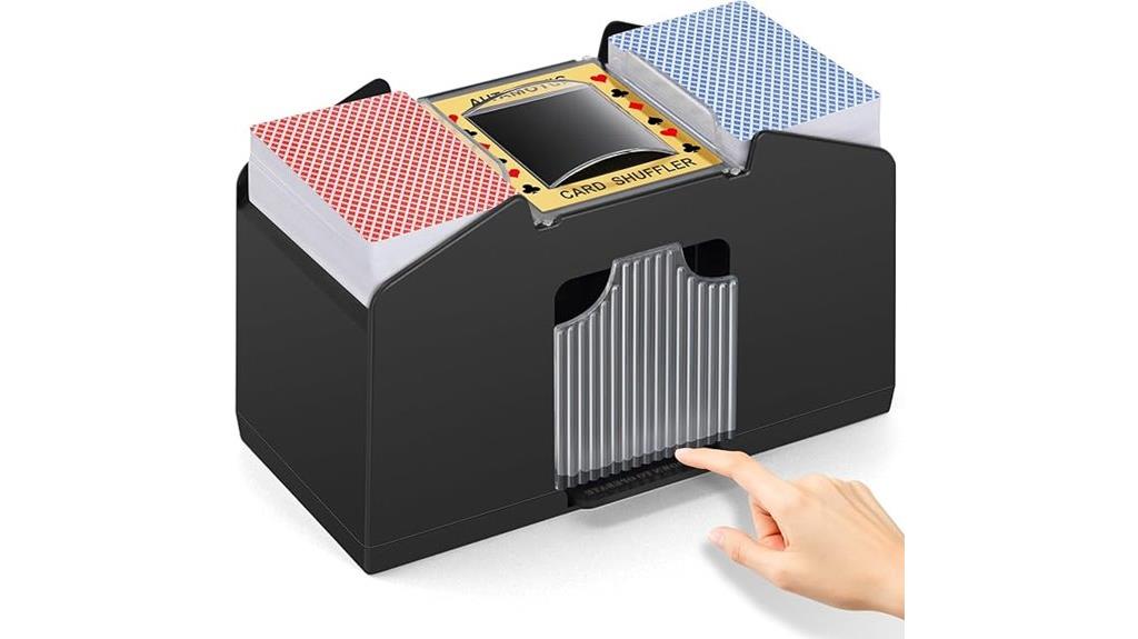 battery operated card shuffler