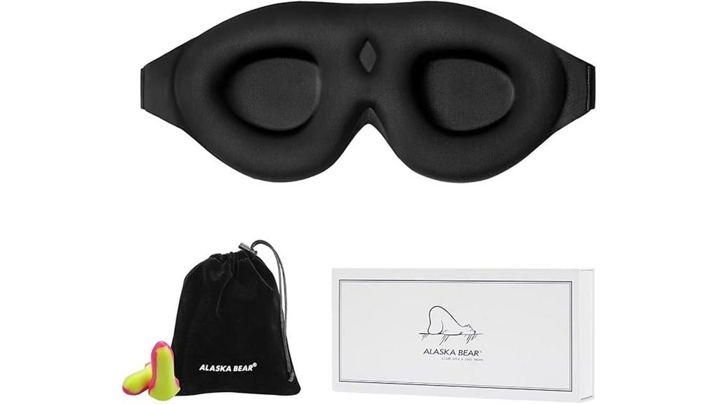 bear themed sleep mask