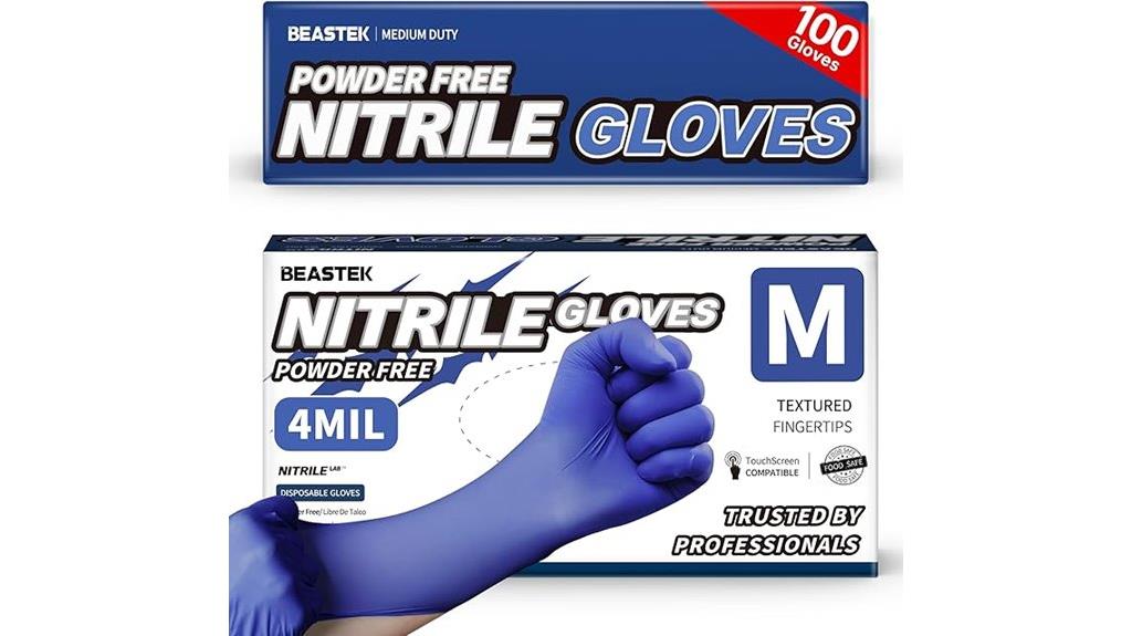 beastek nitrile gloves 100
