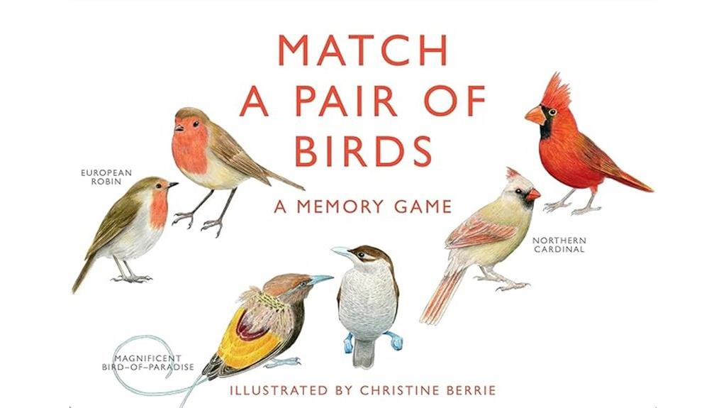 bird matching memory game