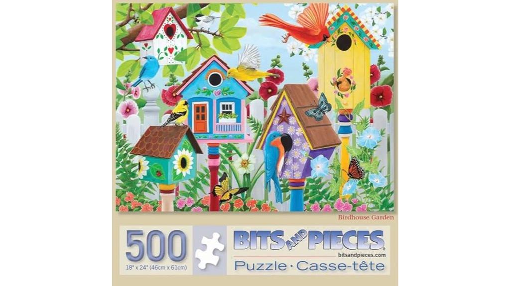 birdhouse garden jigsaw puzzle