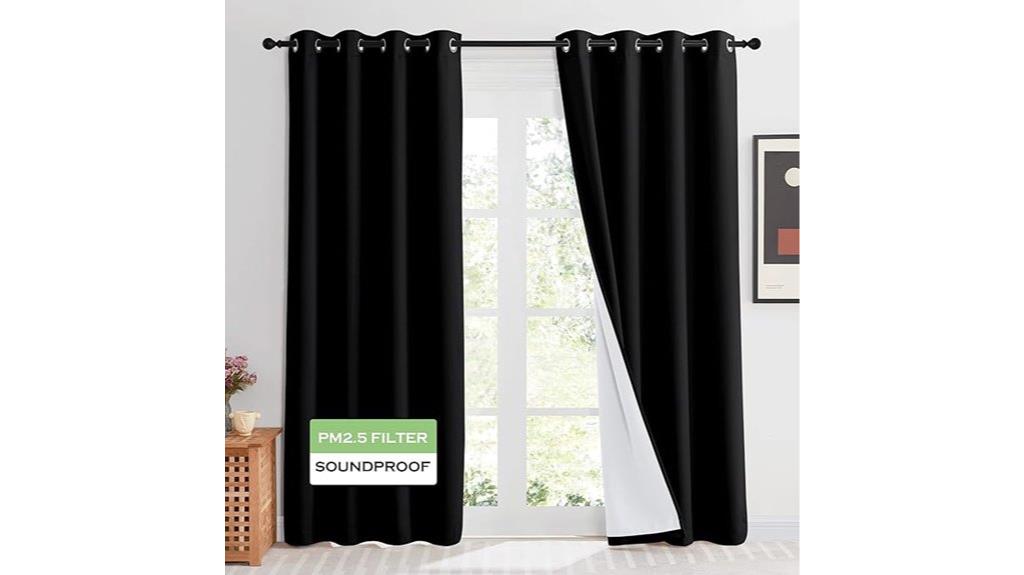 blackout curtains with layer