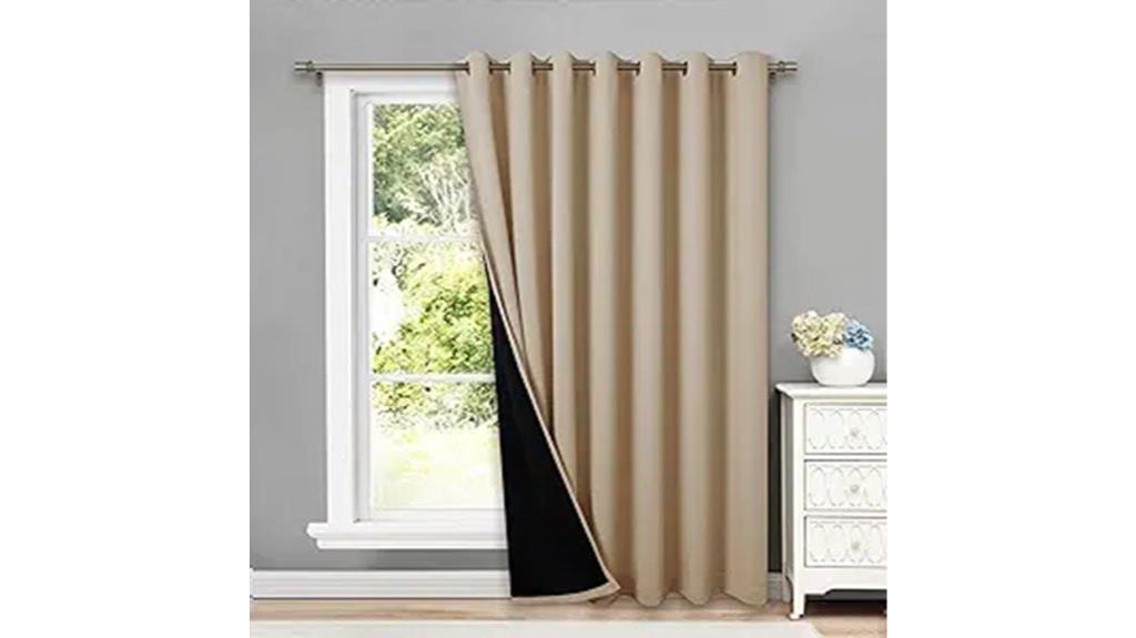 blackout thermal insulated curtains