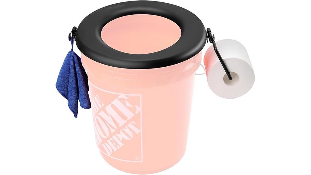 bucket compatible toilet seat