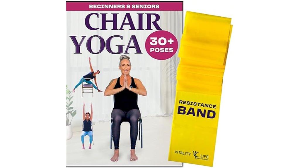 chair yoga with band