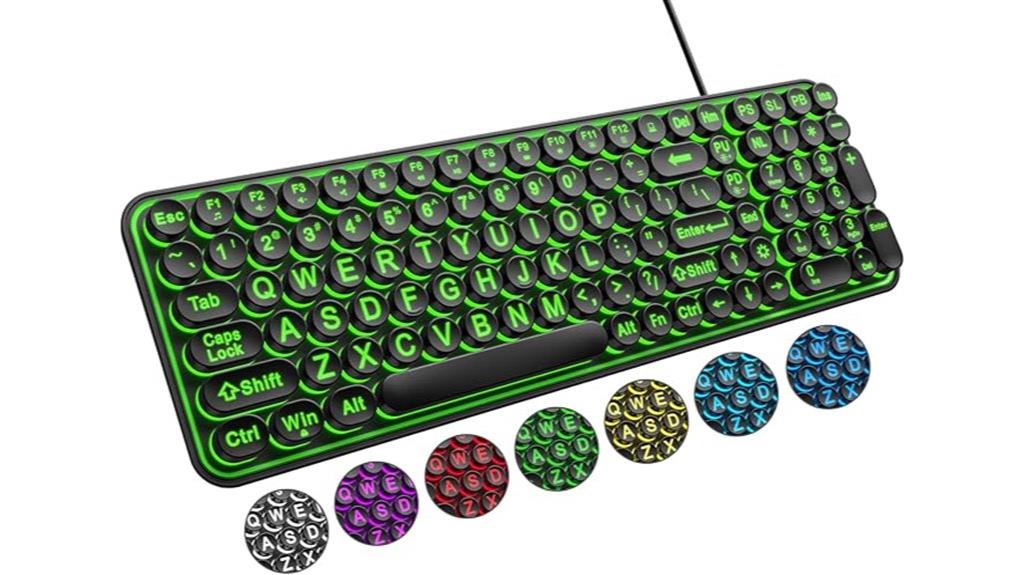colorful large print keyboard
