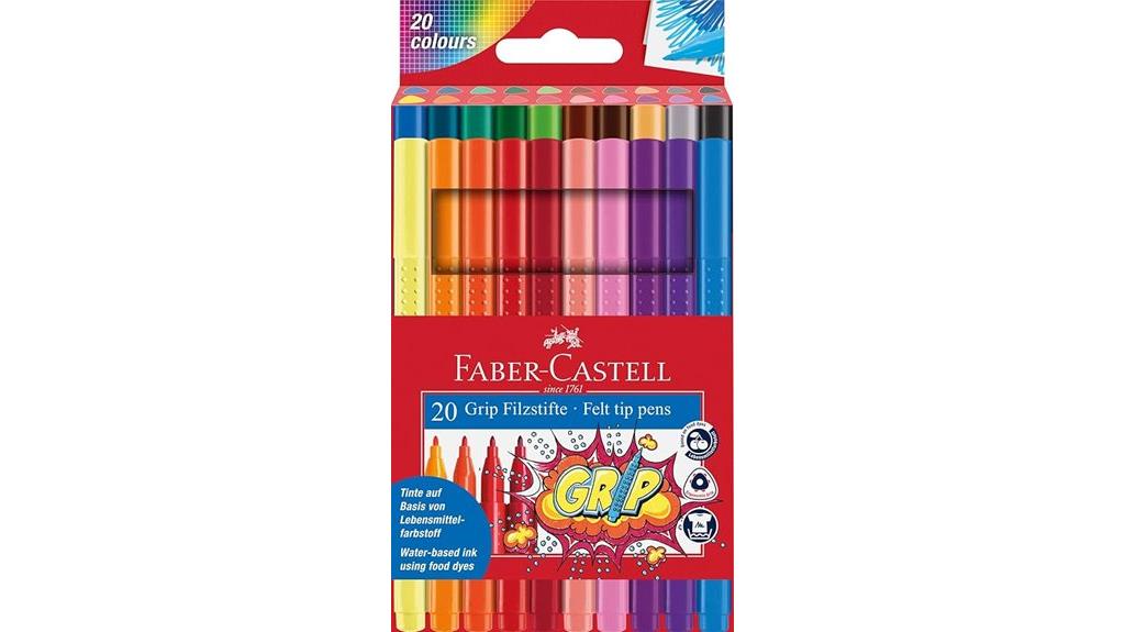 colorful washable fineline markers