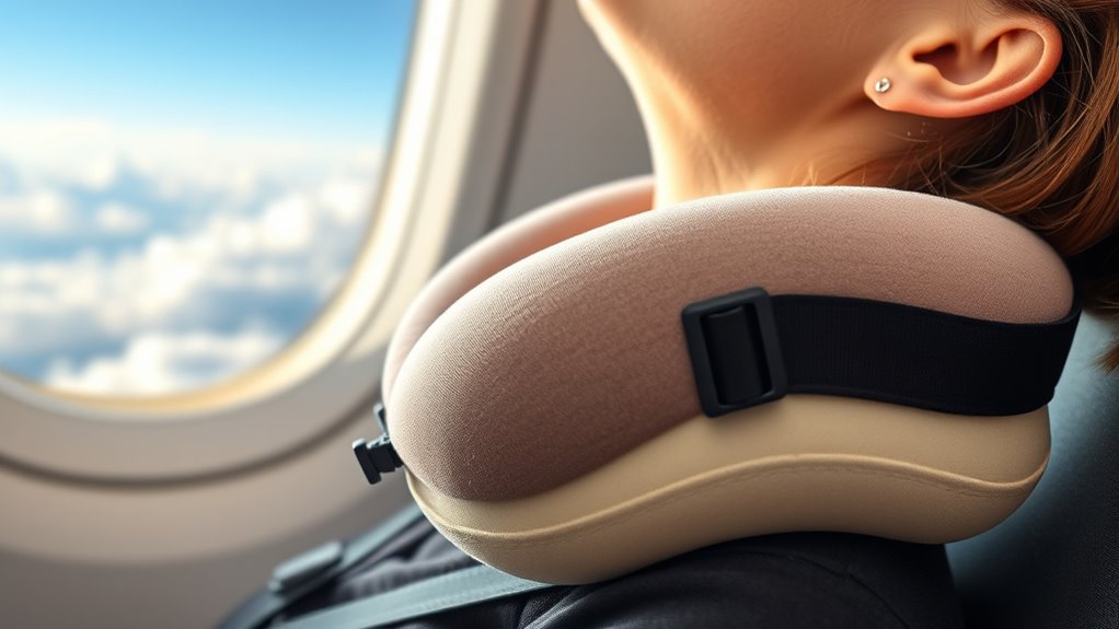 comfortable adjustable travel pillow