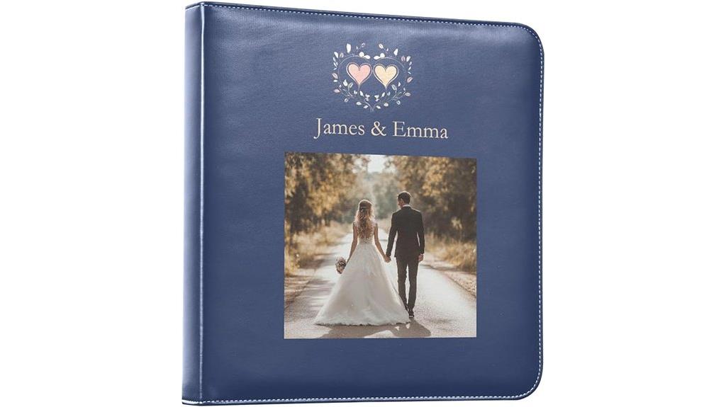 custom text photo album