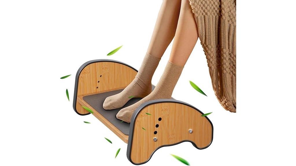 desk footrest with rocking