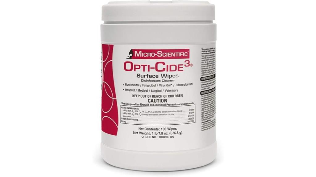 disinfecting wipes for micro scientific