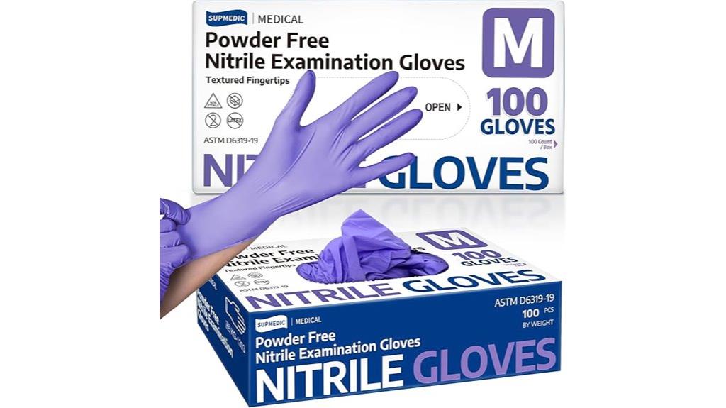 disposable nitrile medical gloves