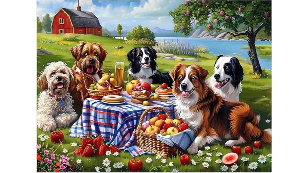 dog themed puzzle for seniors