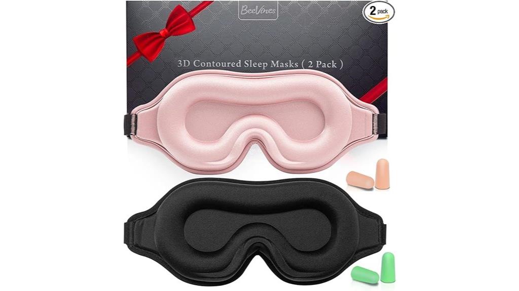 dual contoured sleep masks