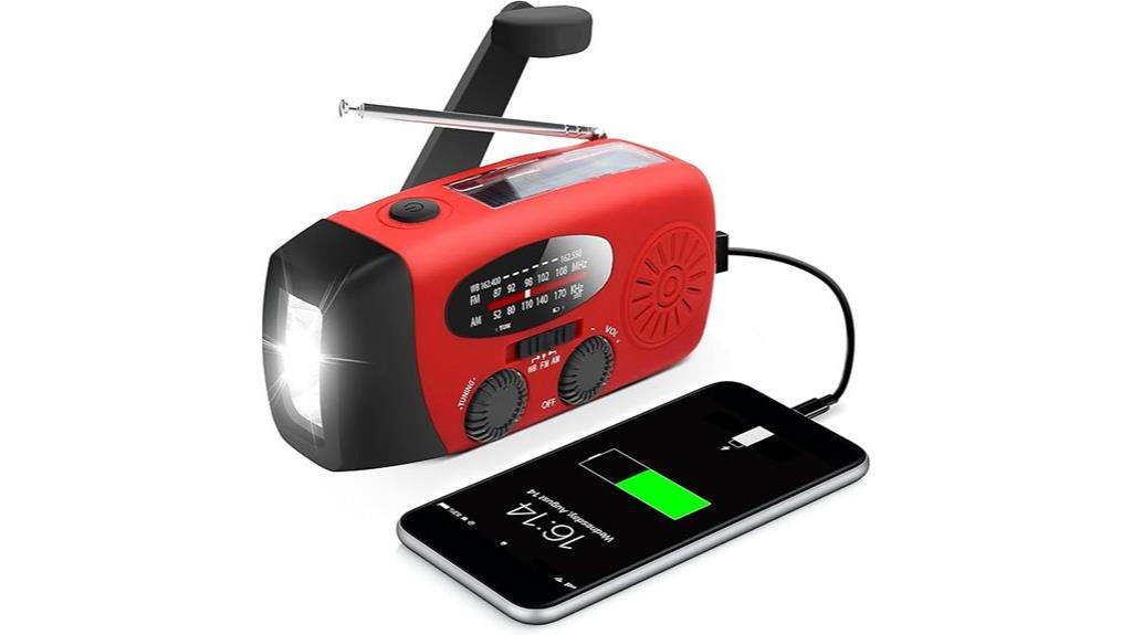 emergency radio with flashlight