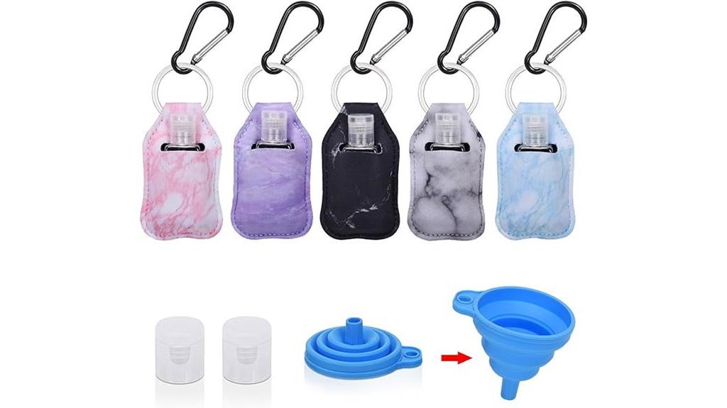 five pack hand sanitizer holders