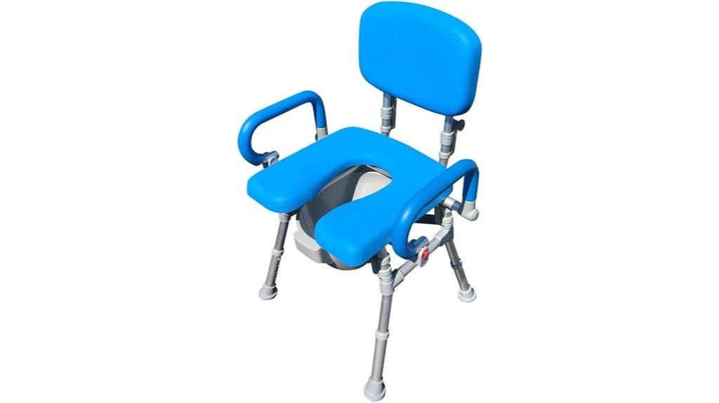 foldable commode and shower chair