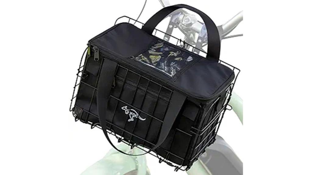 foldable insulated bike basket