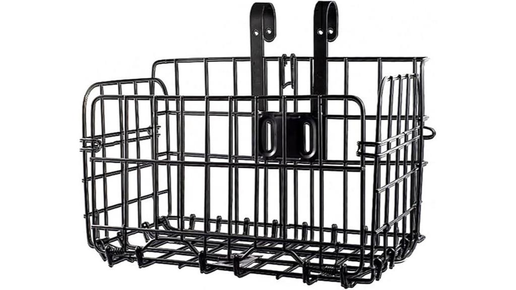 folding reflective bike basket