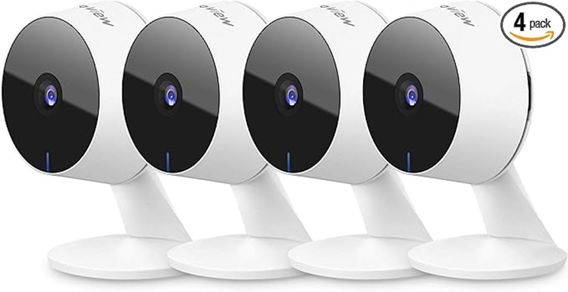 four cameras wi fi 1080p