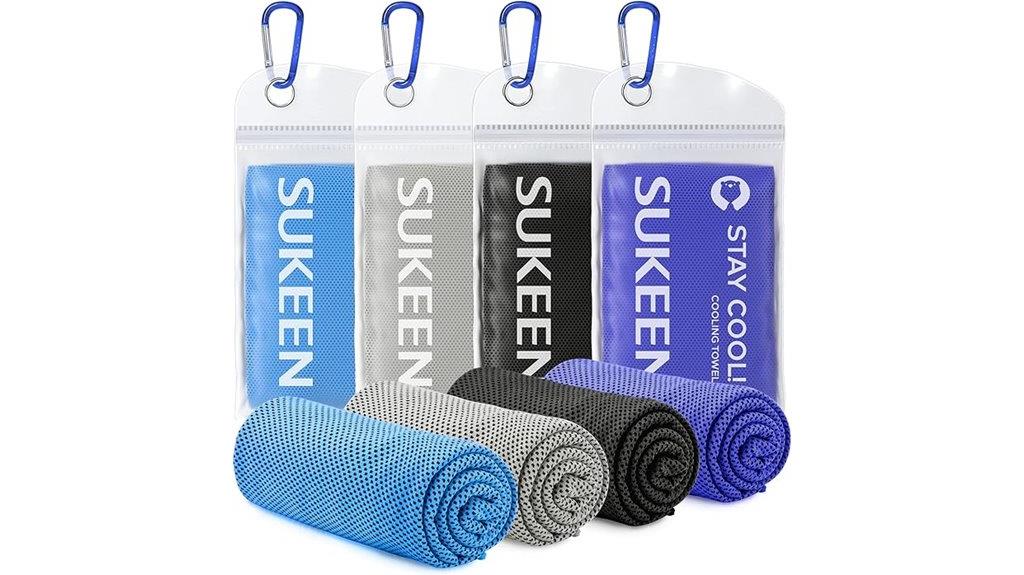 four pack cooling towels
