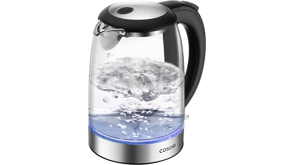 glass kettle with auto shut off