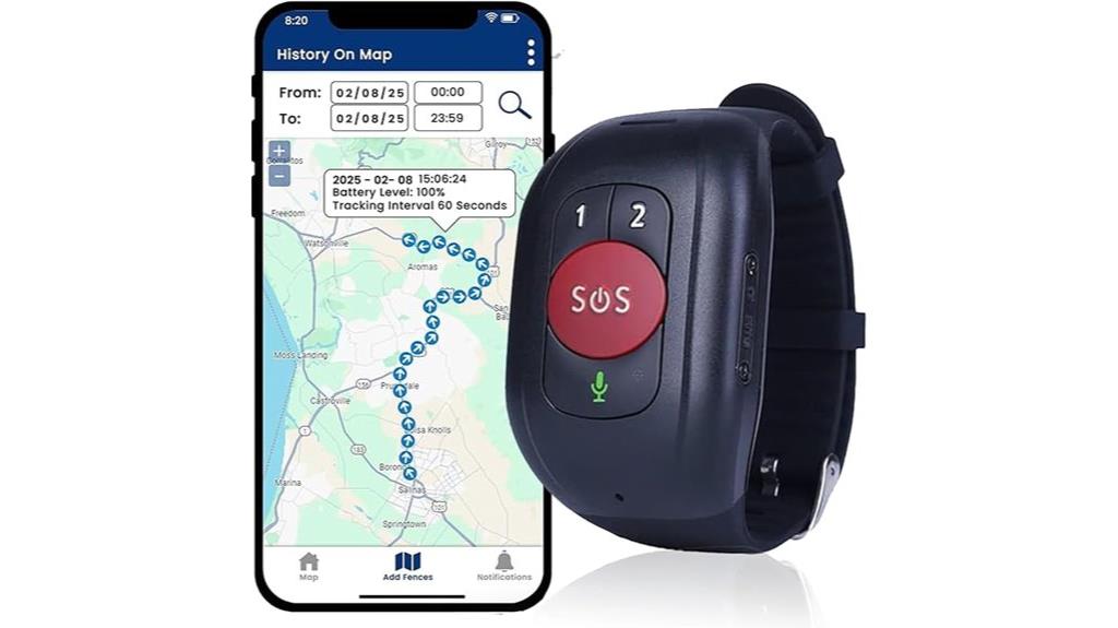 gps fall detection wristband