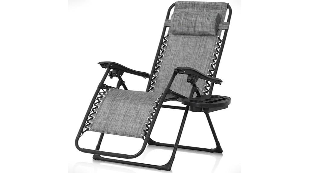 grey zero gravity recliner