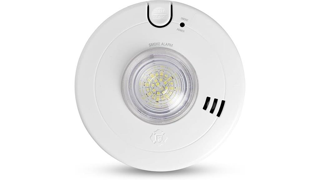 hardwired smoke alarm with led