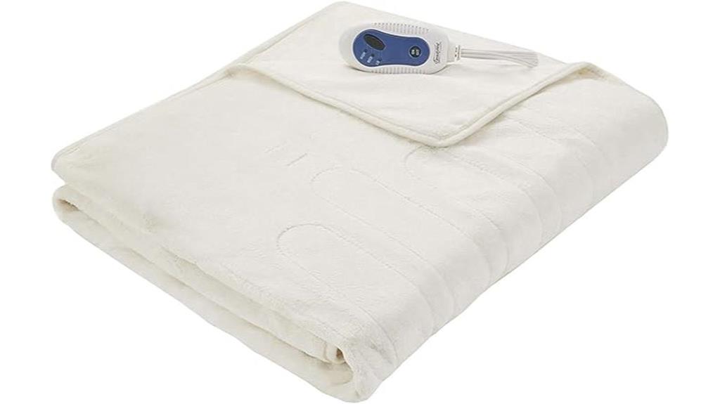 heated ivory electric blanket