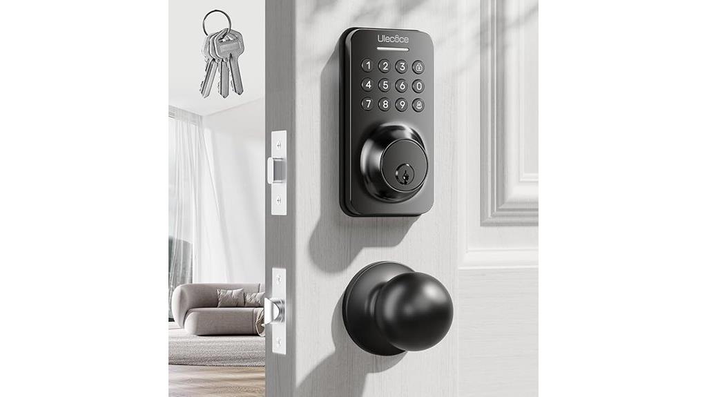 keyless deadbolt handle set