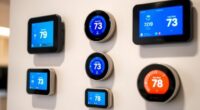 large display smart thermostats