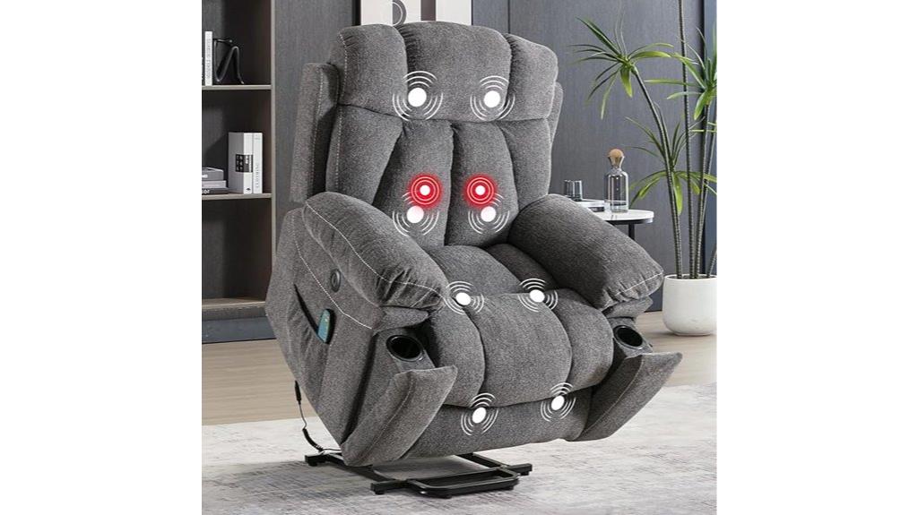 large heated massage recliner