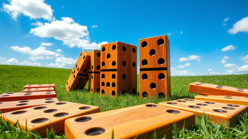 large outdoor wooden dominoes